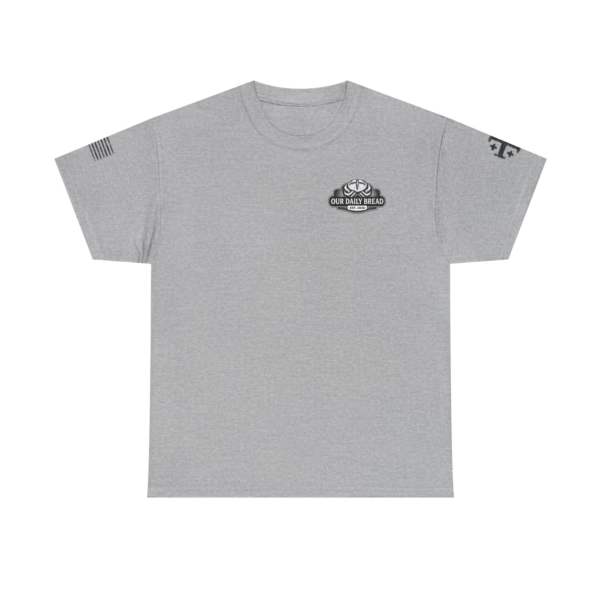 Desert Sand "Our Daily Bread" Logo Tee — Rustic Bakery Graphic T‑Shirt